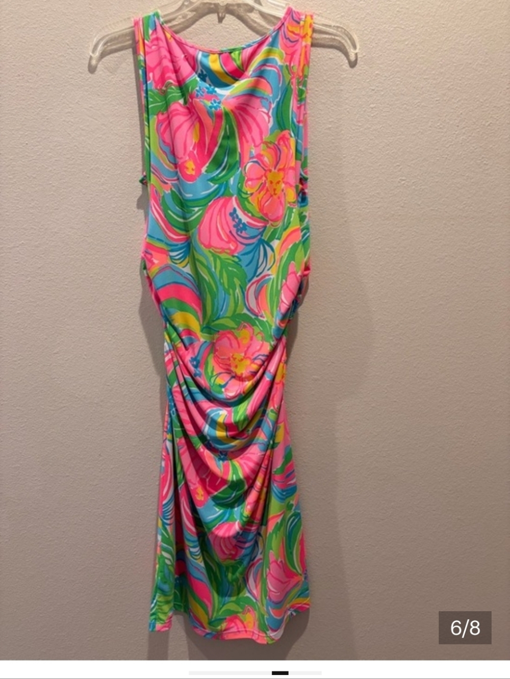 Lilly Pulitzer Tropical Floral Tank Dress — Pink, Green & Aqua